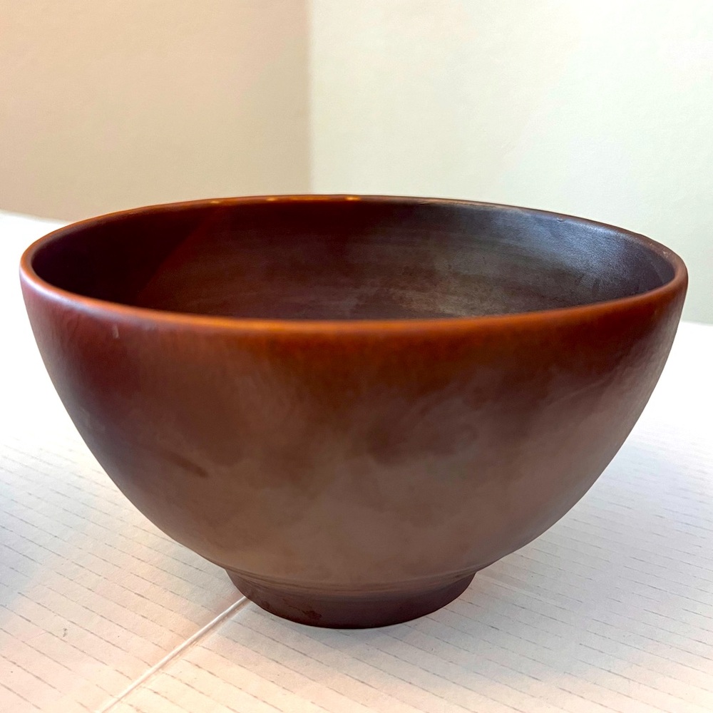 Vance Kitira Bowl Made in Thailand Nature Inspired Ceramic Pottery 7” x 5”